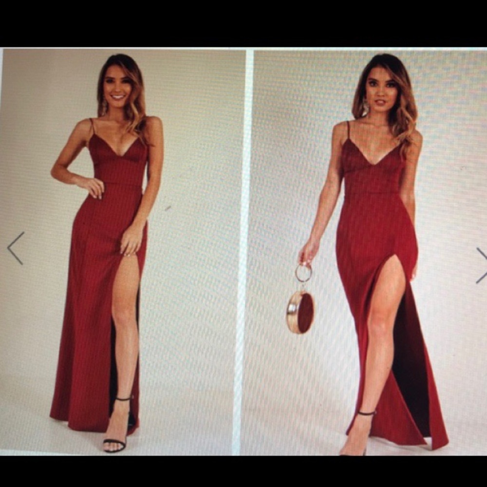 Dare to Dream Maxi Dress in Wine Color